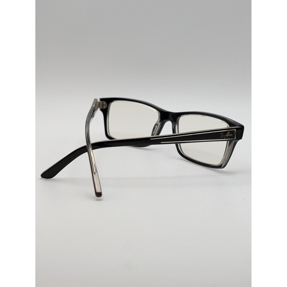 Ray-Ban RB 5225‎ 2034 Black Clear Rectangular Eyeglasses Frames 52-17-140